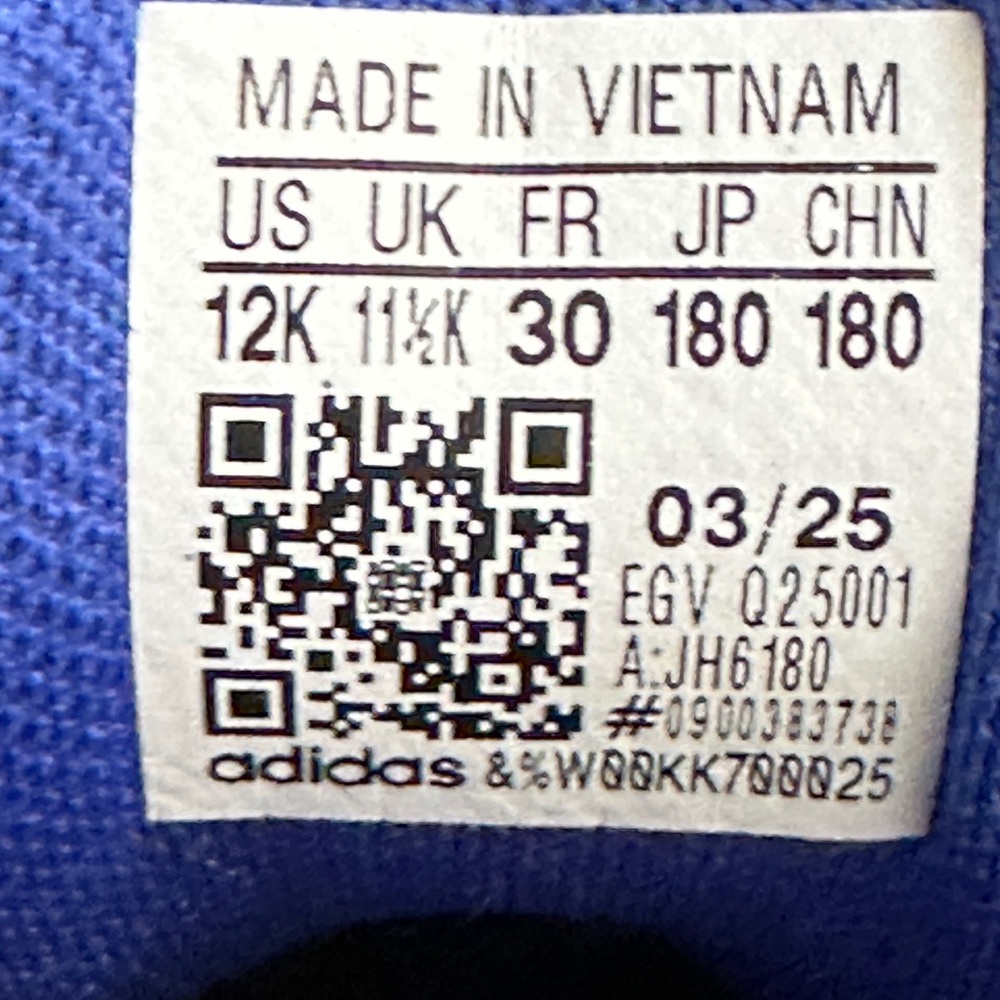Adidas Grand Court Little Kids Sneakers 11K 12K Blue White Gum Youth GS NEW - Picture 10 of 10